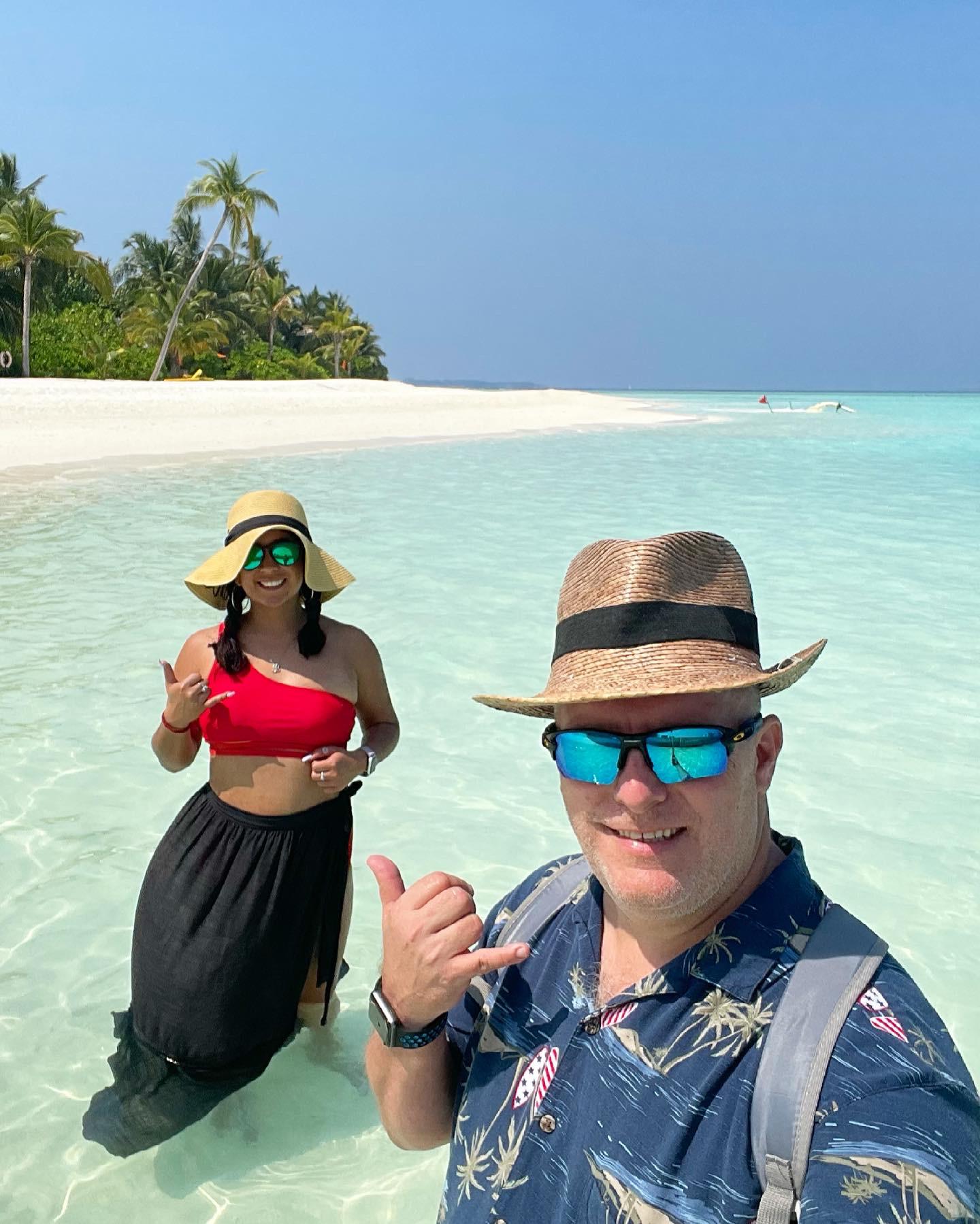 View from the beaches in the Maldives!