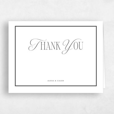 White Wedding Thank You - Orable Landscape