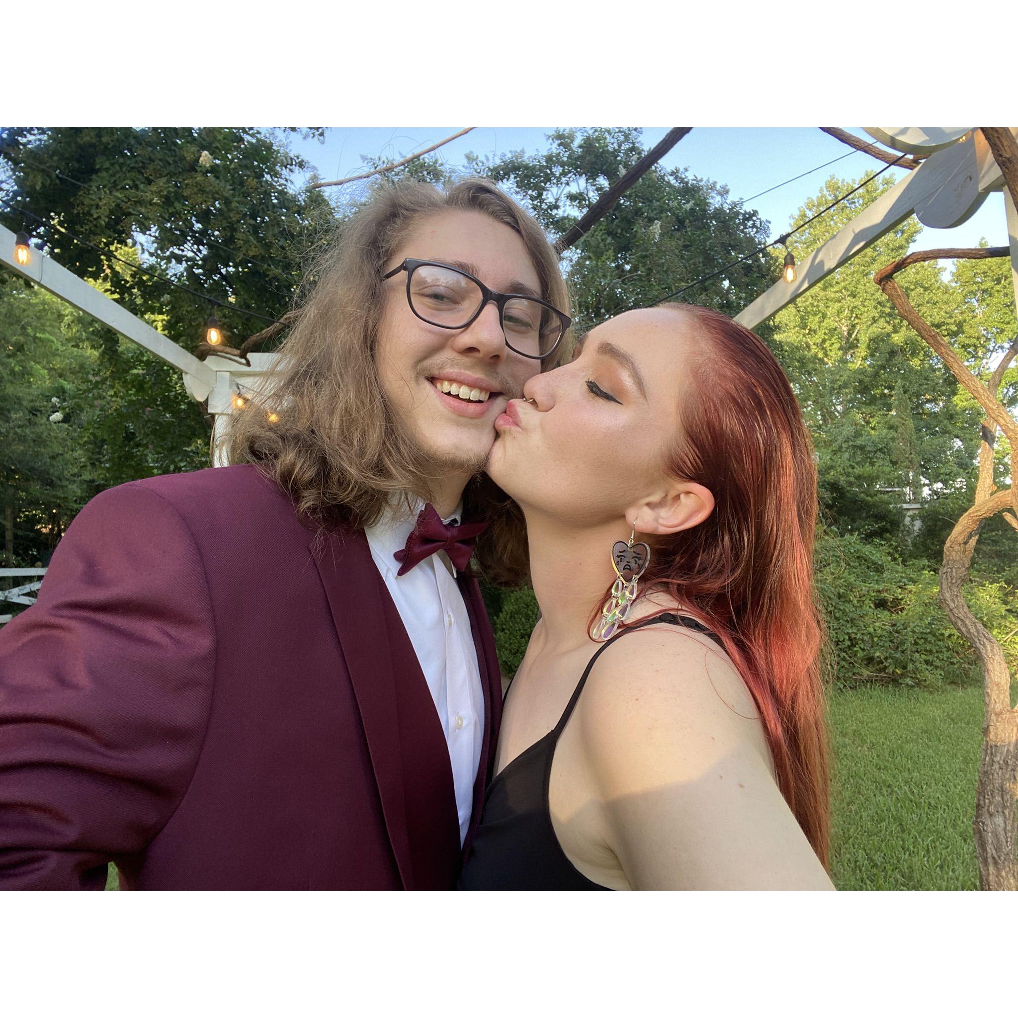 We clean up nicely for two crazy kids