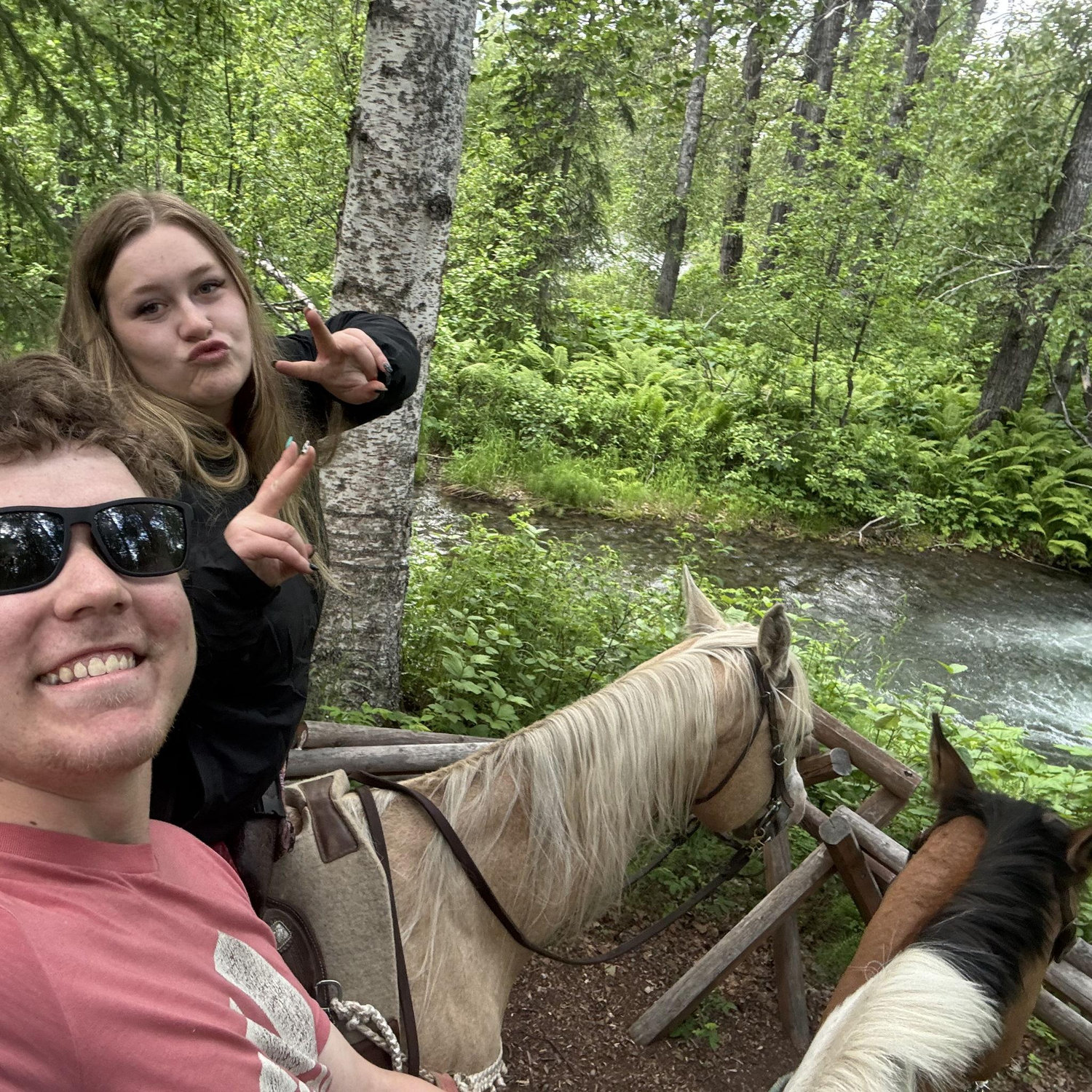 First long trail excursion at the new barn with the ponies.