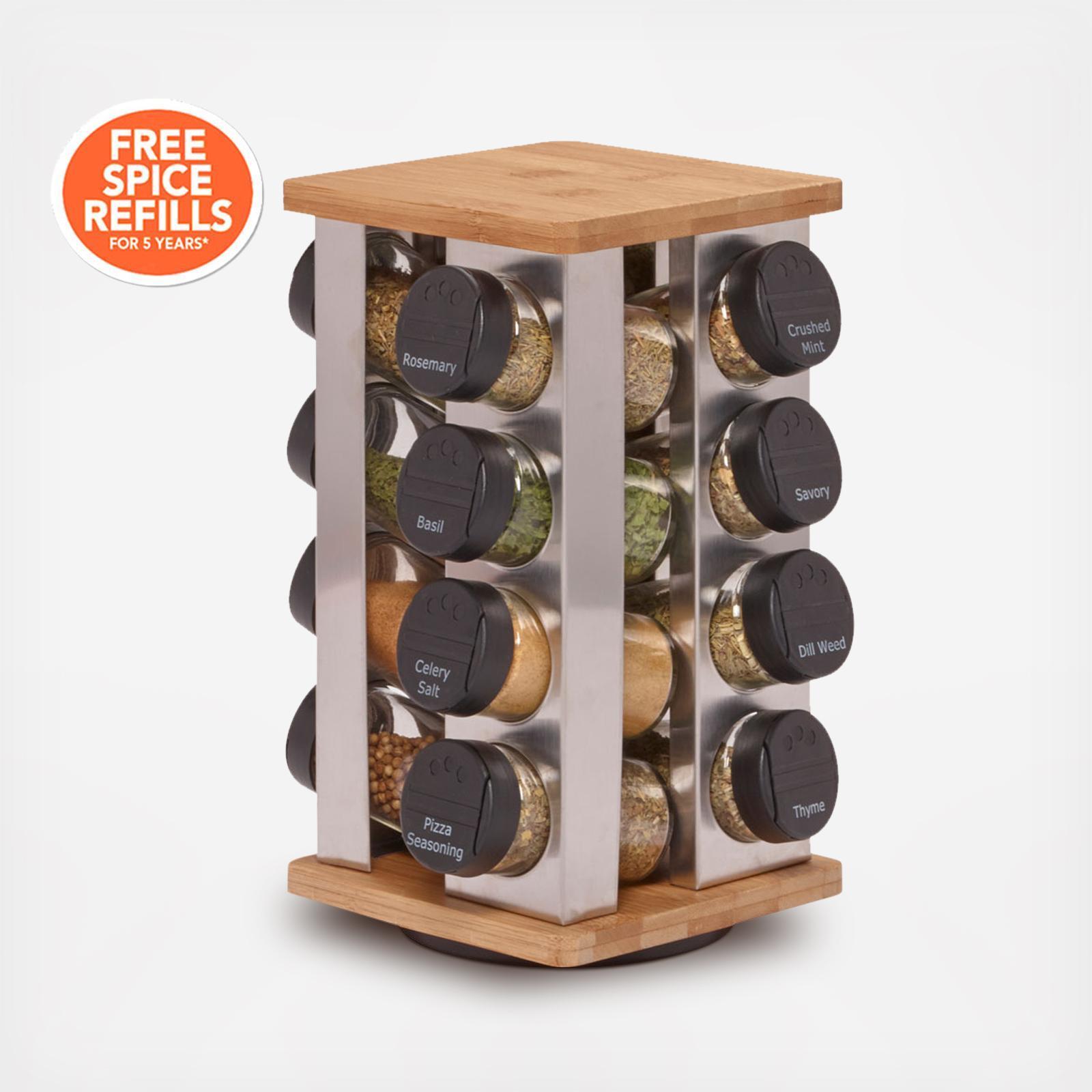 Kamenstein, Warner Revolving 16-Jar Spice Rack Zola
