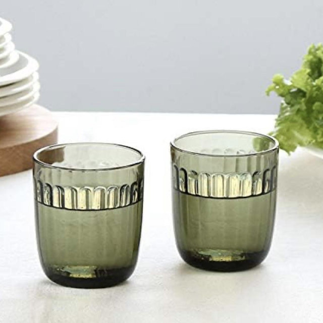 Iittala Raami Tumblers Set of 2 ~ Pine Green