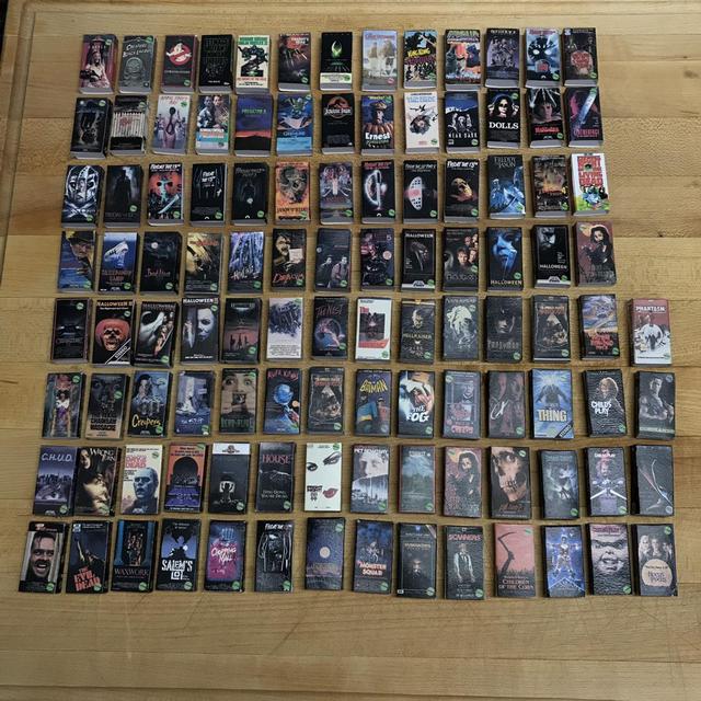 Horror VHS Mini Magnets 1" x 2"