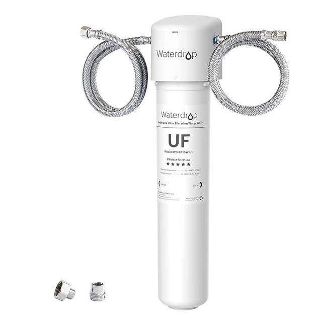 Waterdrop Under Sink Water Filter, Under Sink Water Filtration System, 𝟐 𝐘𝐞𝐚𝐫𝐬 𝐨𝐫 𝟏𝟔𝐊 𝐆𝐚𝐥𝐥𝐨𝐧𝐬, 𝟎.𝟎𝟏 𝐌𝐢𝐜𝐫𝐨𝐧 Ultra Filtration for Baçtёria Reduction, Reduces Lead, Chlorine