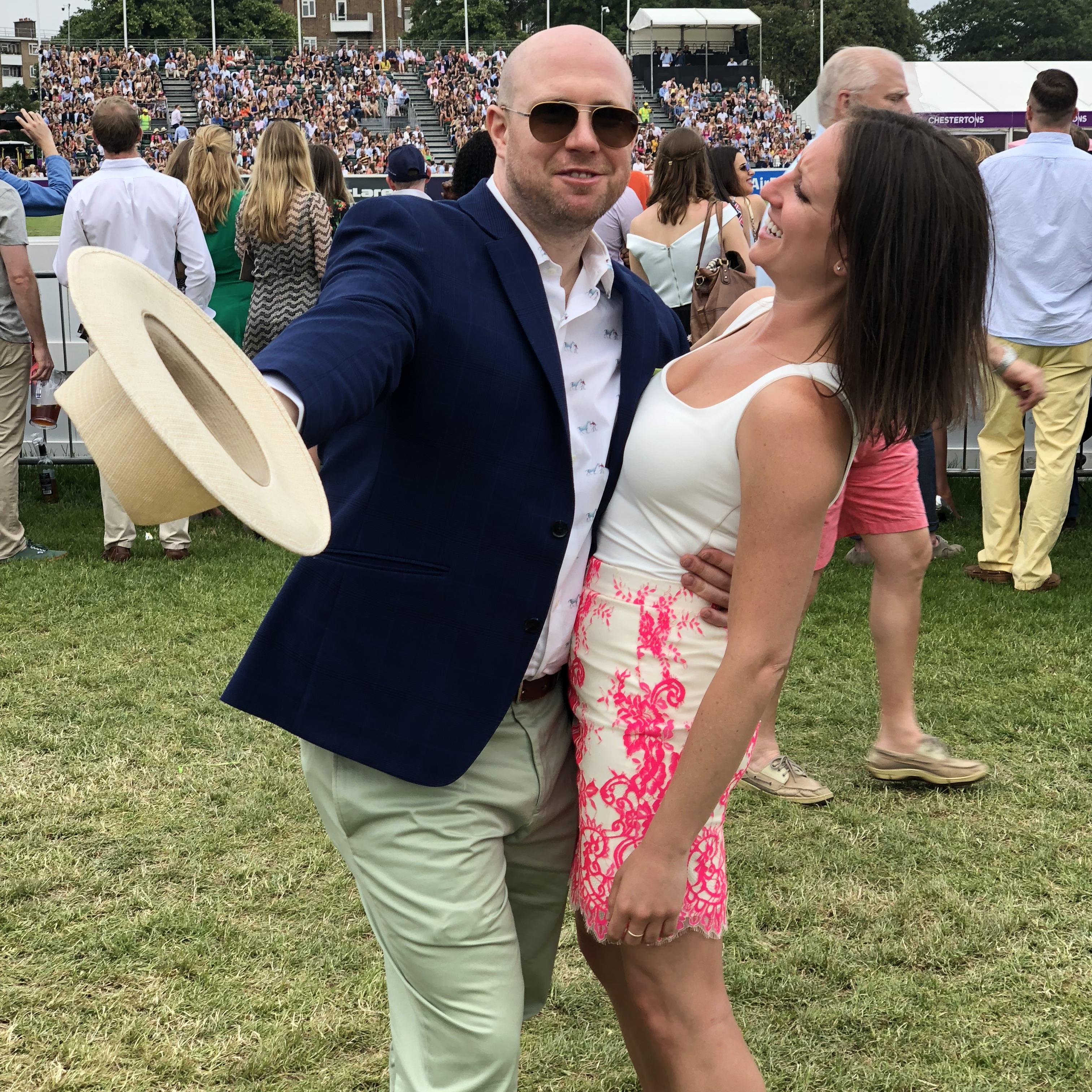 Our first polo match together in London