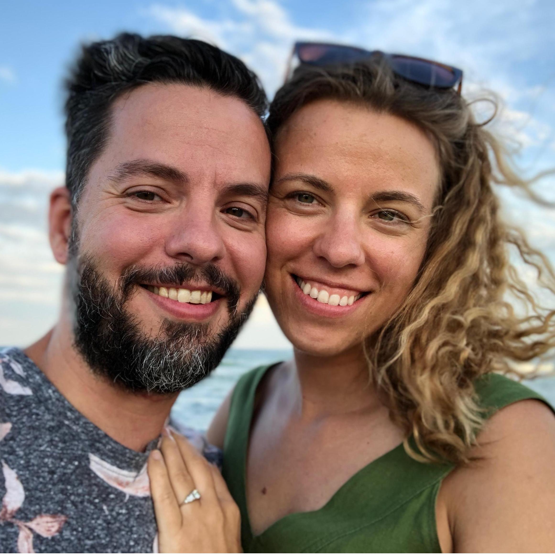 Shortly after our engagement, Avon NC, July 2018