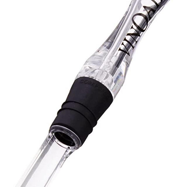 Cork Pops Clear Giovanni VinOair Wine Aerator and Non Drip Spout
