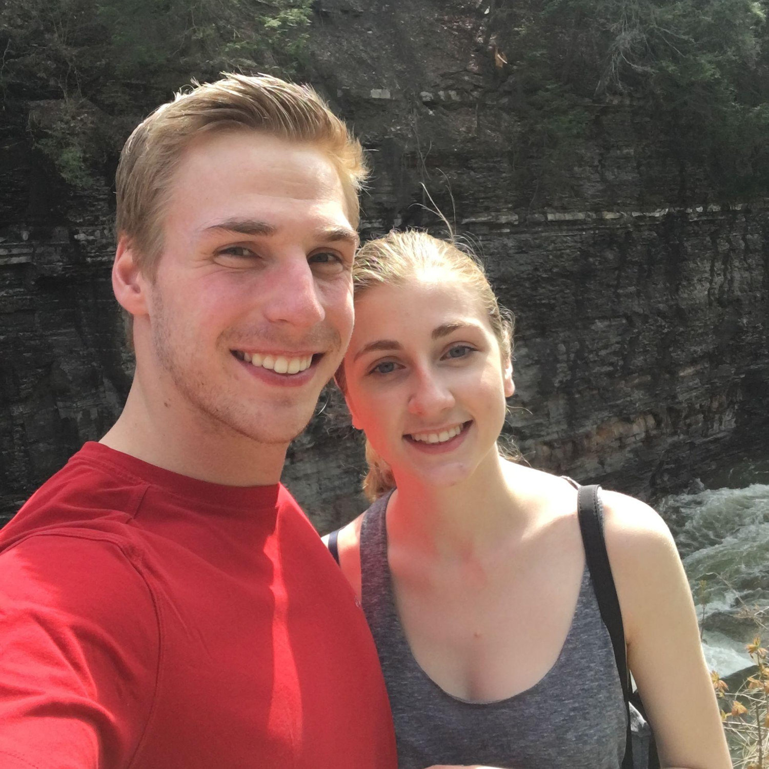Our first photo together on our second date