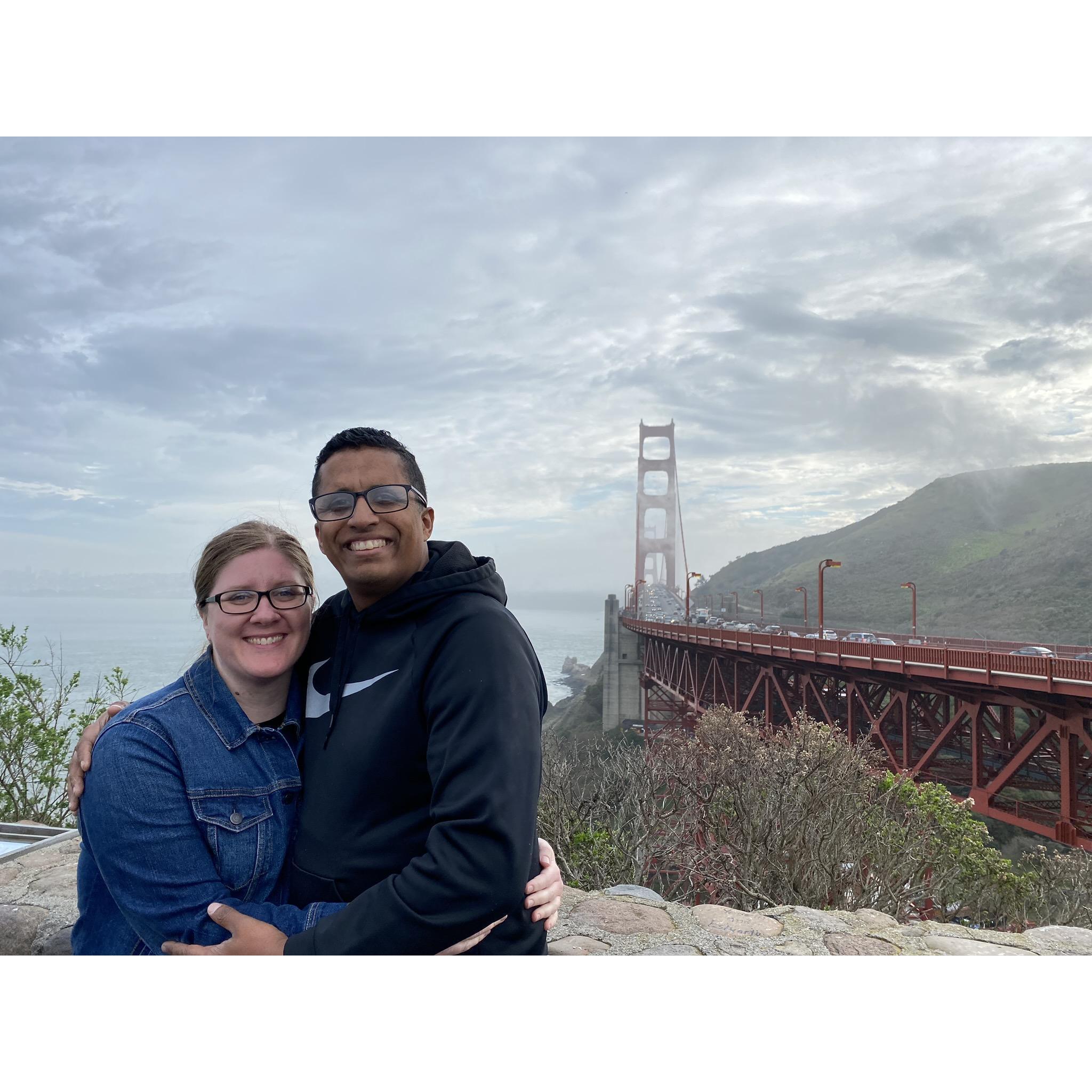 Dreams do come true! Marcio saw the Golden Gate Bridge!