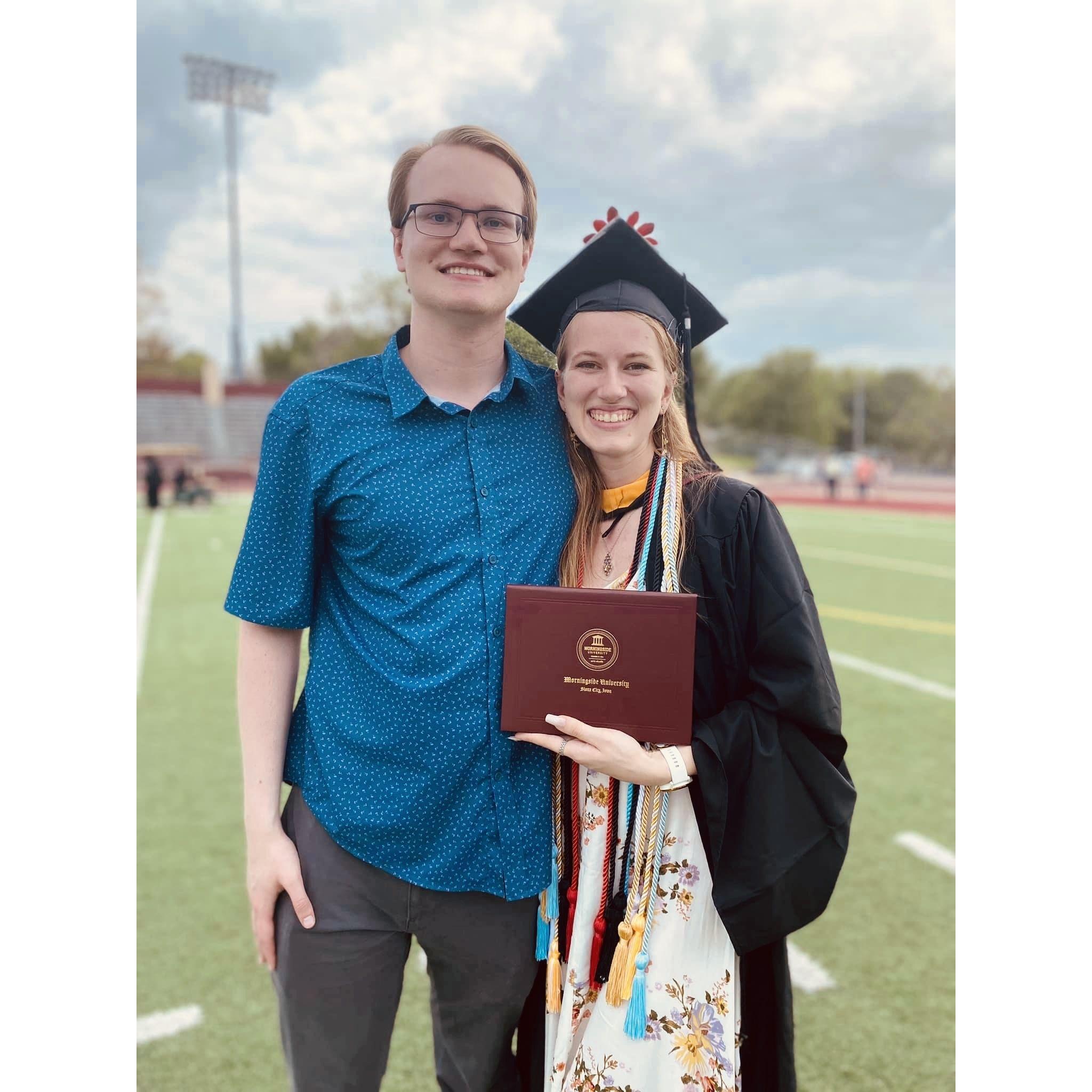 Faith graduated from Morningside University in 2023.