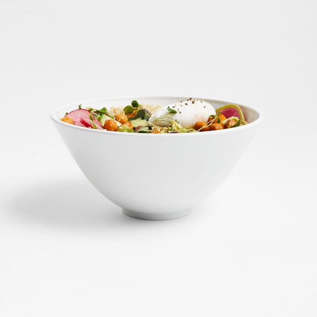 Stacks White Melamine Bowl