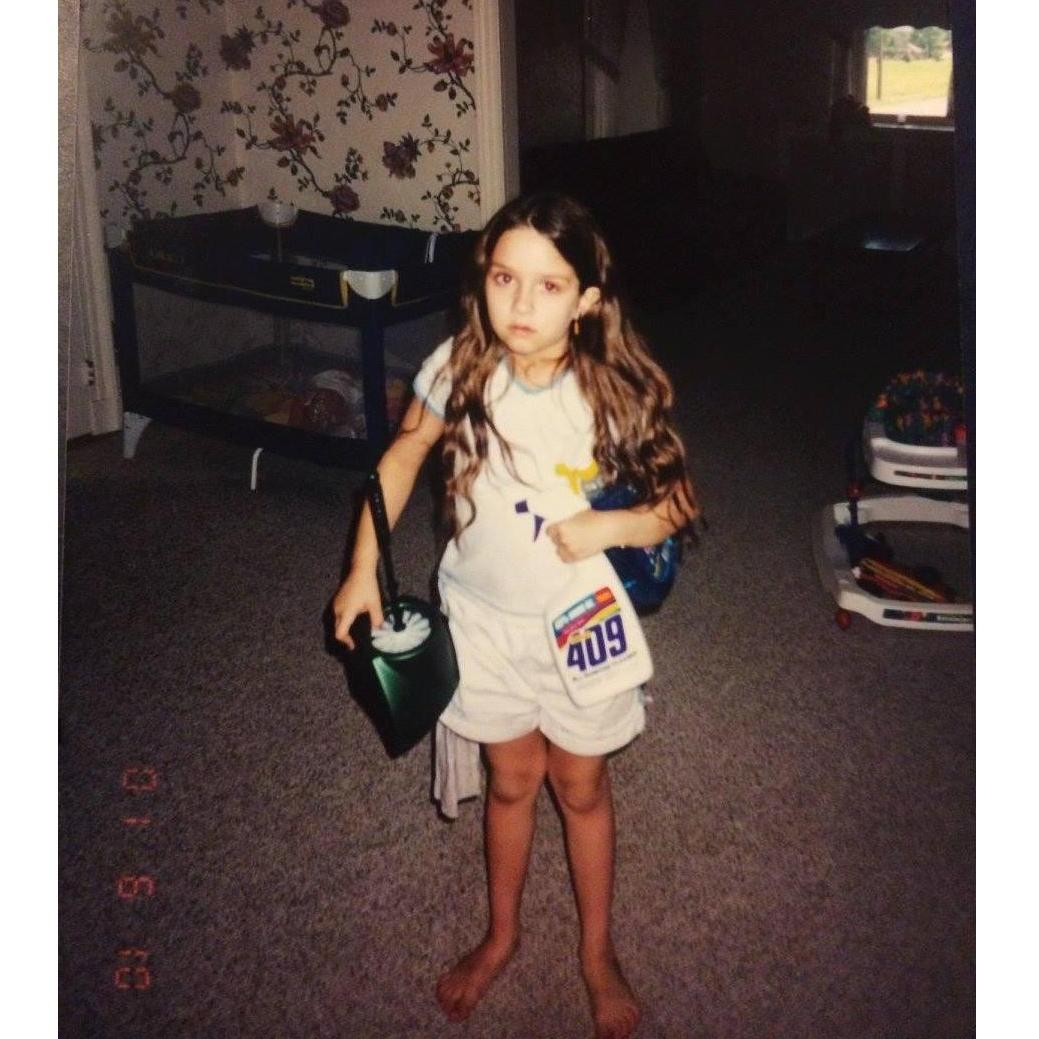 Alexis helping around the house (2001)