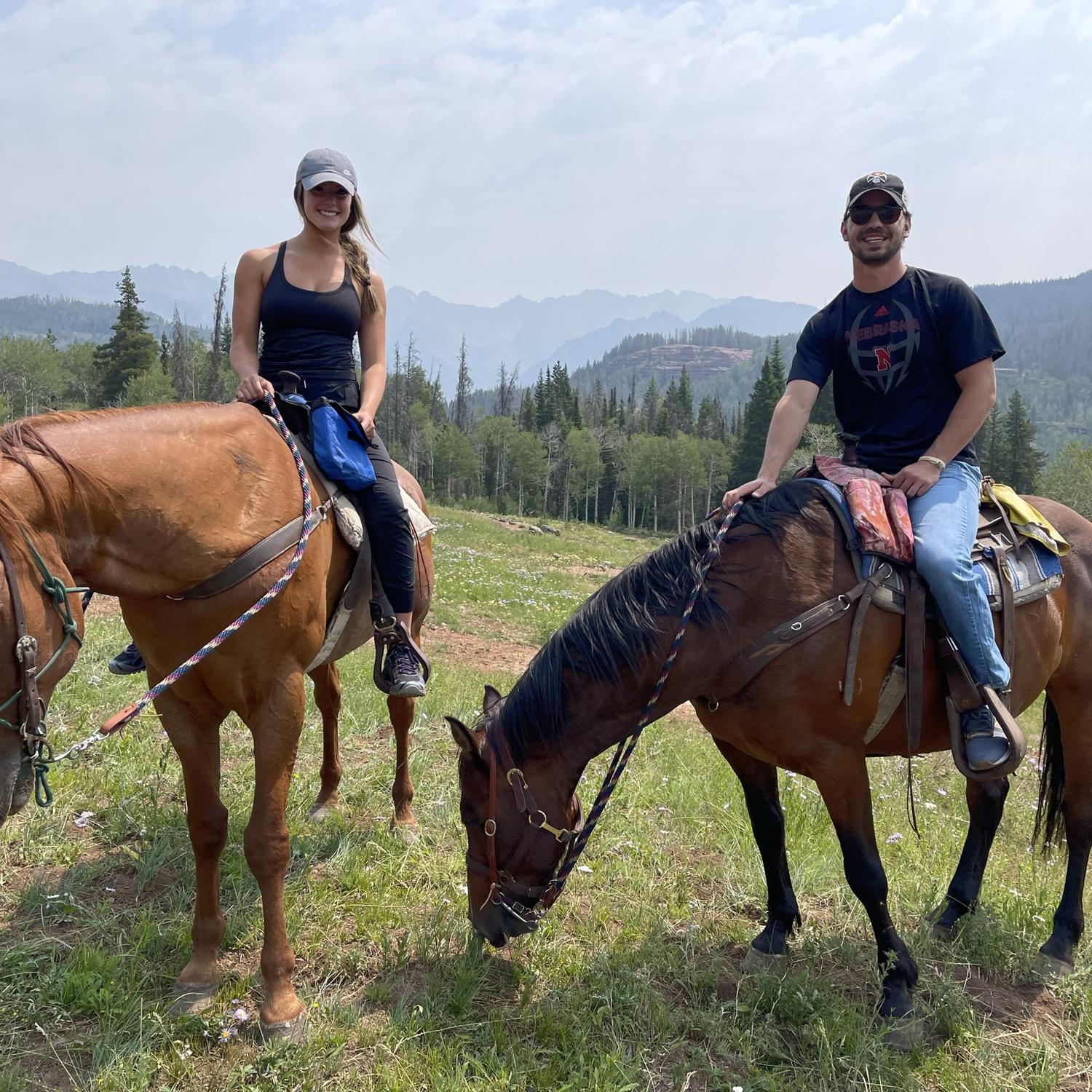 Chase's first horseback ride