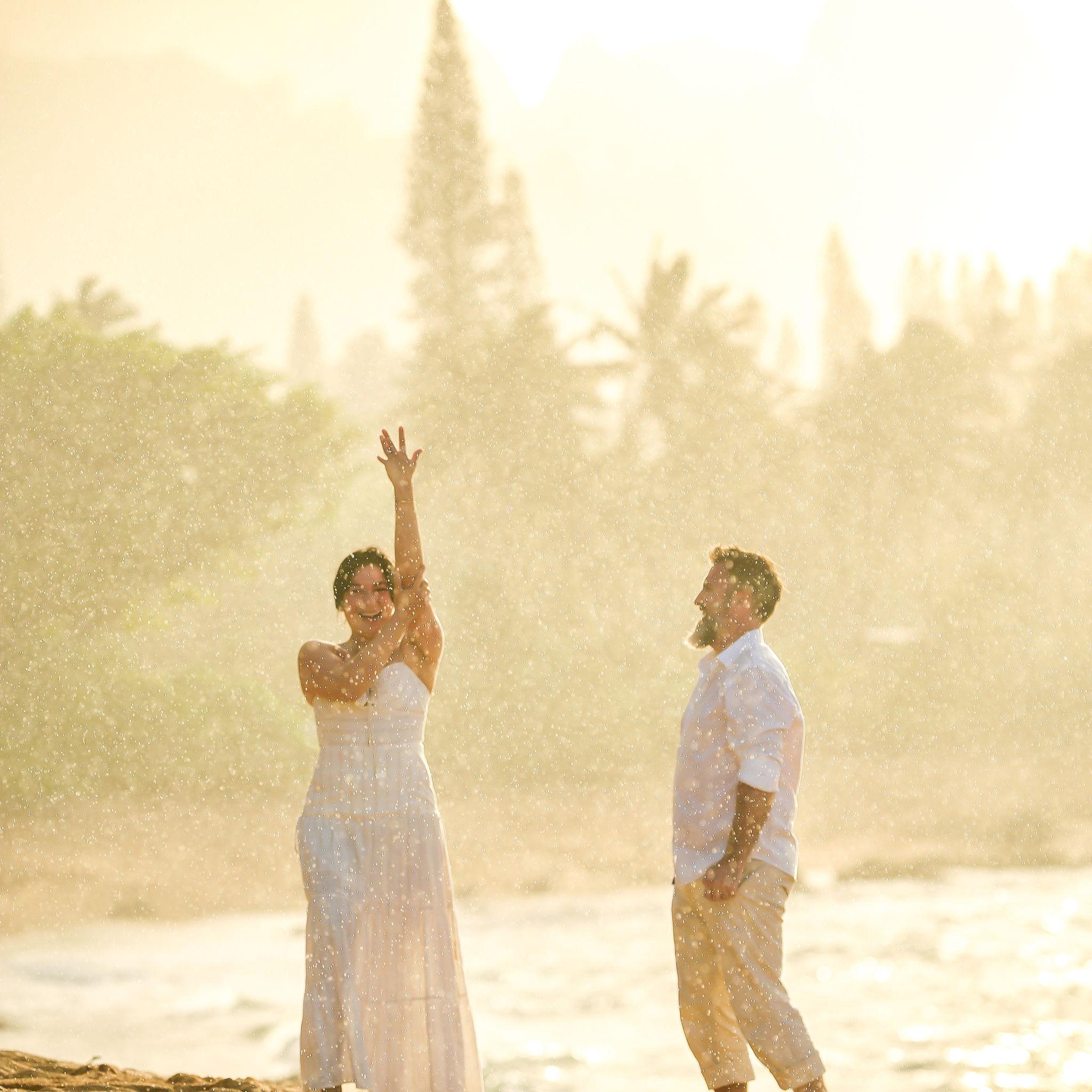 Saying "Yes!!"