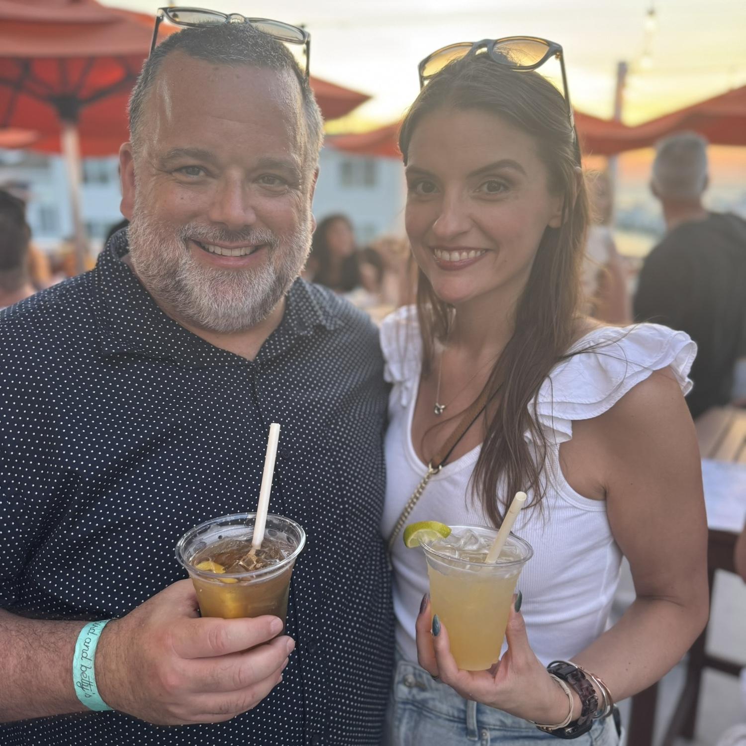 Nothing better than enjoying cocktails in LBI! One of our FAVORITE summer activities!