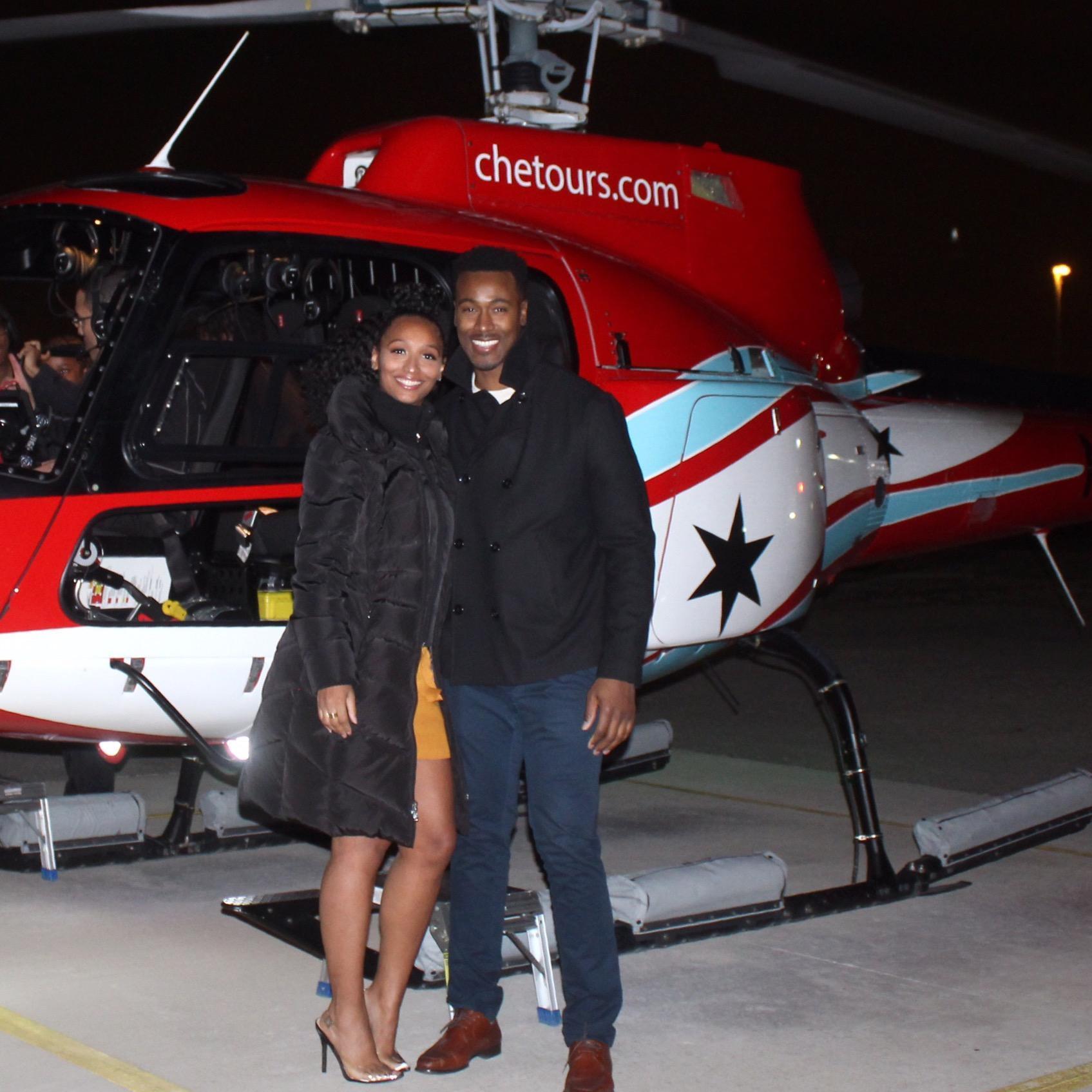Helicopter tour of Chicago celebrating our 2nd Year Anniversary