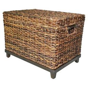 Wicker Large Storage Trunk - Dark Global Brown 18"x18" - Threshold™
