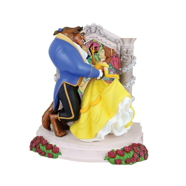 Enesco Disney Showcase Beauty and the Beast Belle Dancing Lit Figurine, 9 Inch, Multicolor