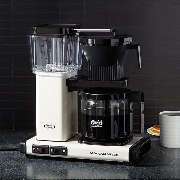 Moccamaster White Glass Brewer 10-Cup Coffeemaker