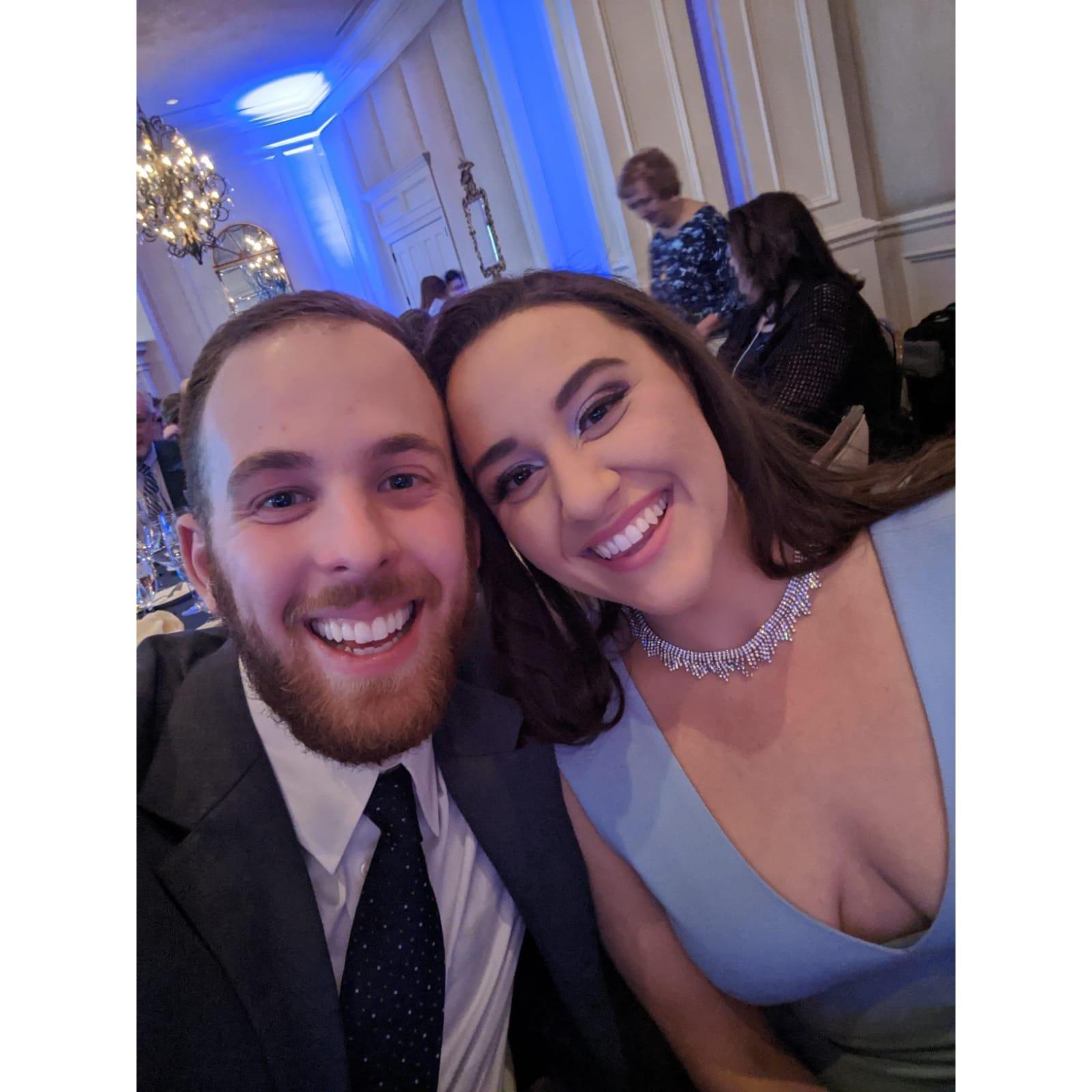 Sean and I at a non-profit gala called SCAN where the mother of the bride volunteers her time.