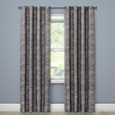 84"x50" Modern Stroke Blackout Curtain Panel Gray - Project 62™