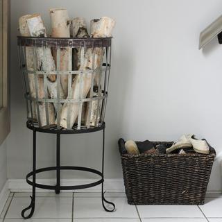 Large Raised Metal Basket