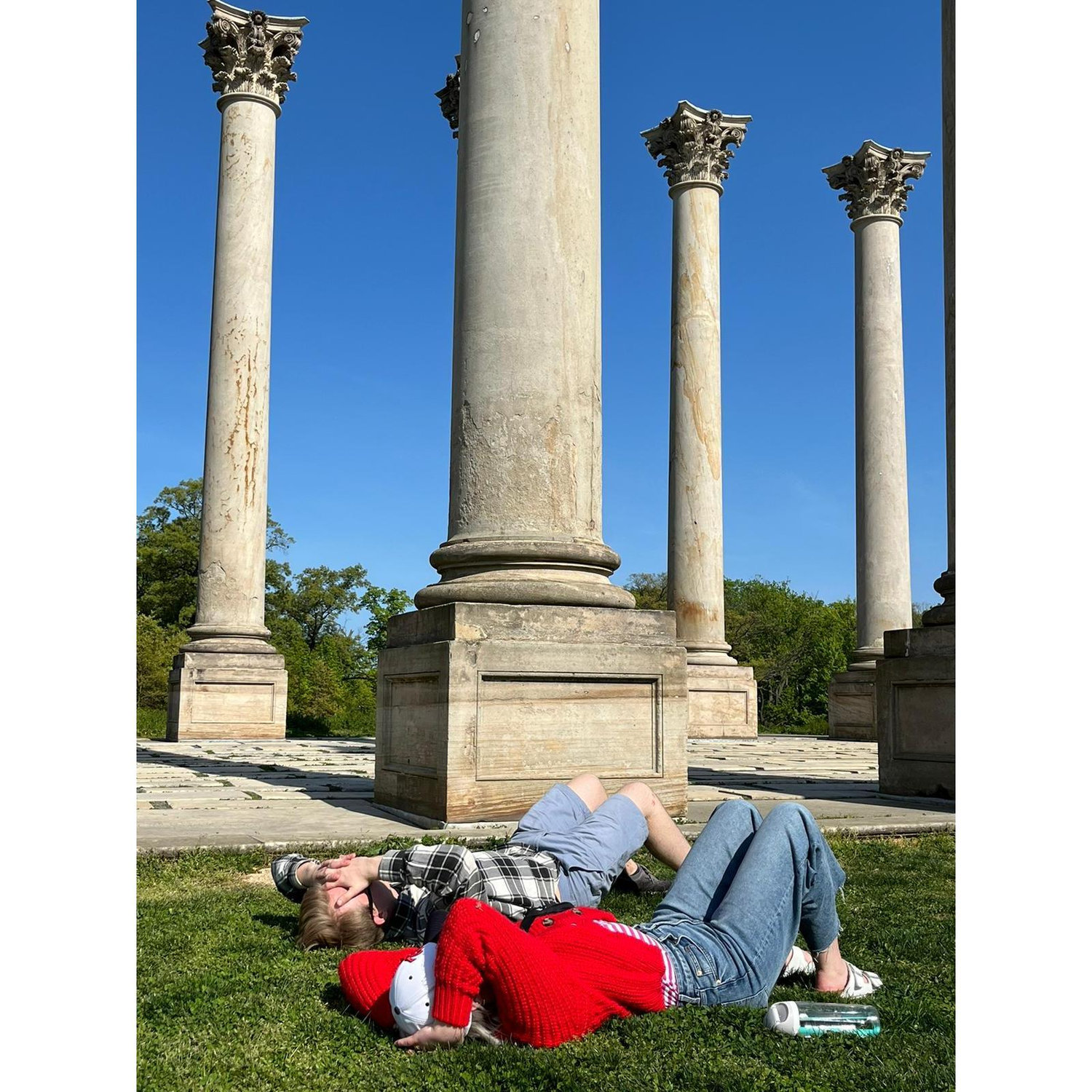 2024: Enjoying the sun at the National Arboretum