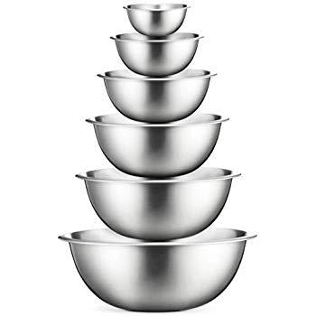 Premium Stainless Steel Mixing Bowls (Set of 6)