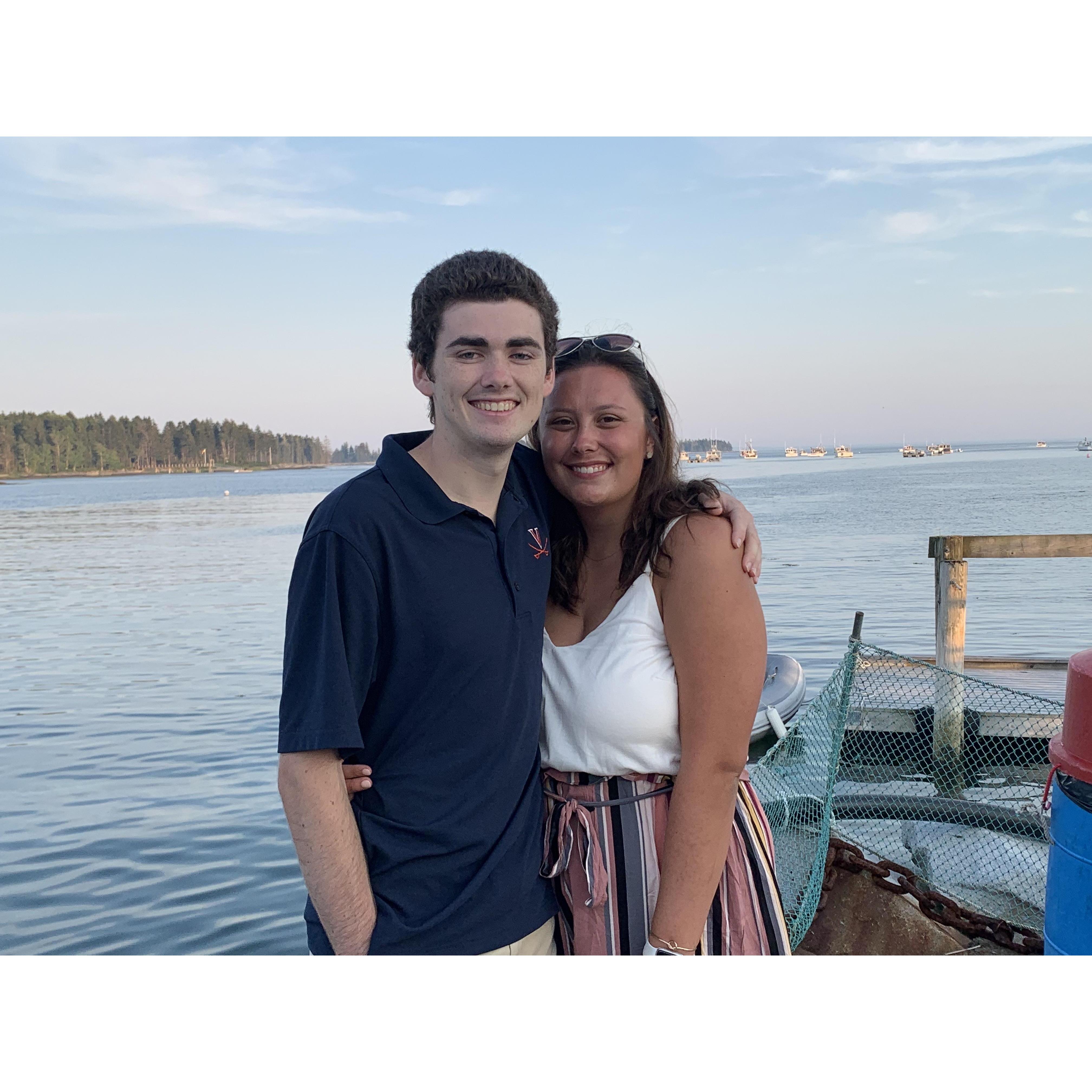 Dinner at Miller's in Rockland, Maine