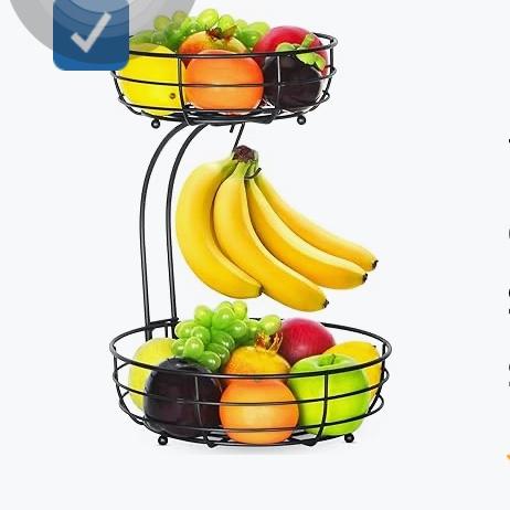 2-Tier countertop fruit basket