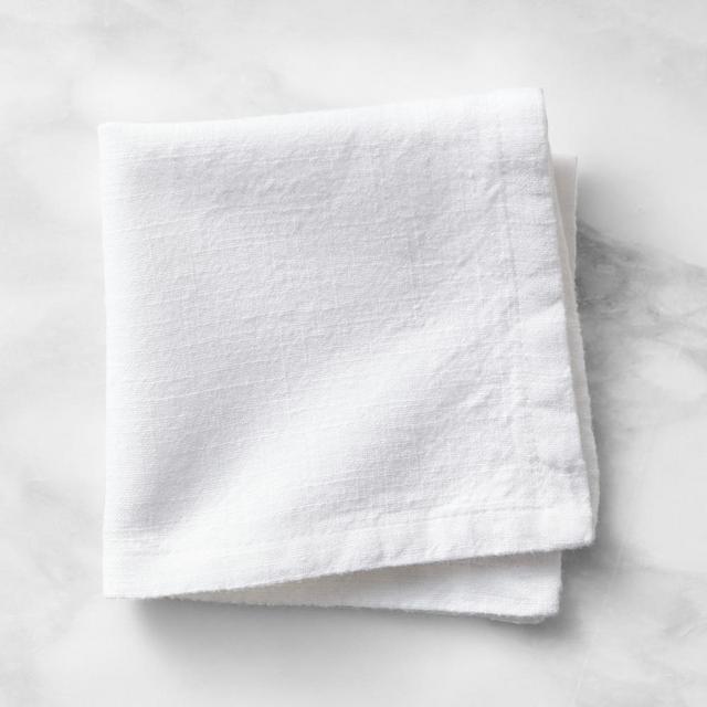 Pantry Essentials Cocktail Napkin, Set of 6, White