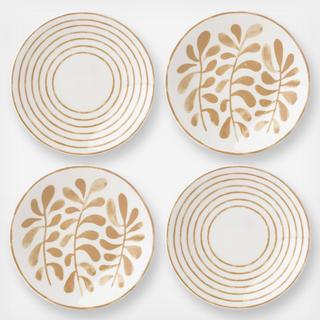 Sienna Lane Leaves Tidbit Plate, Set of 4