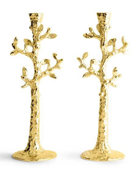 Michael Aram Tree of Life Candle Holders, Set of 2
