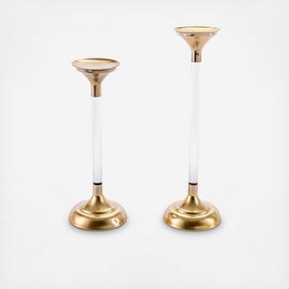 2-Piece Lucite Candle Holder Set