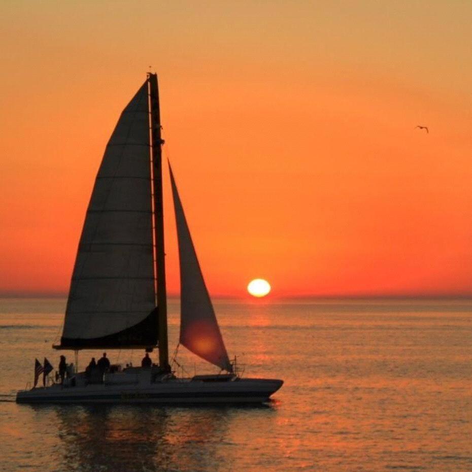 Champagne Sunset Sail through Cruz Bay Water Sports