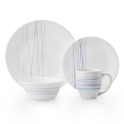 Corelle® Silver Strands 16-Piece Dinnerware Set