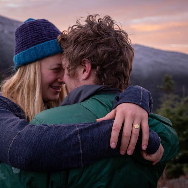 sunrise, the morning after she said yes