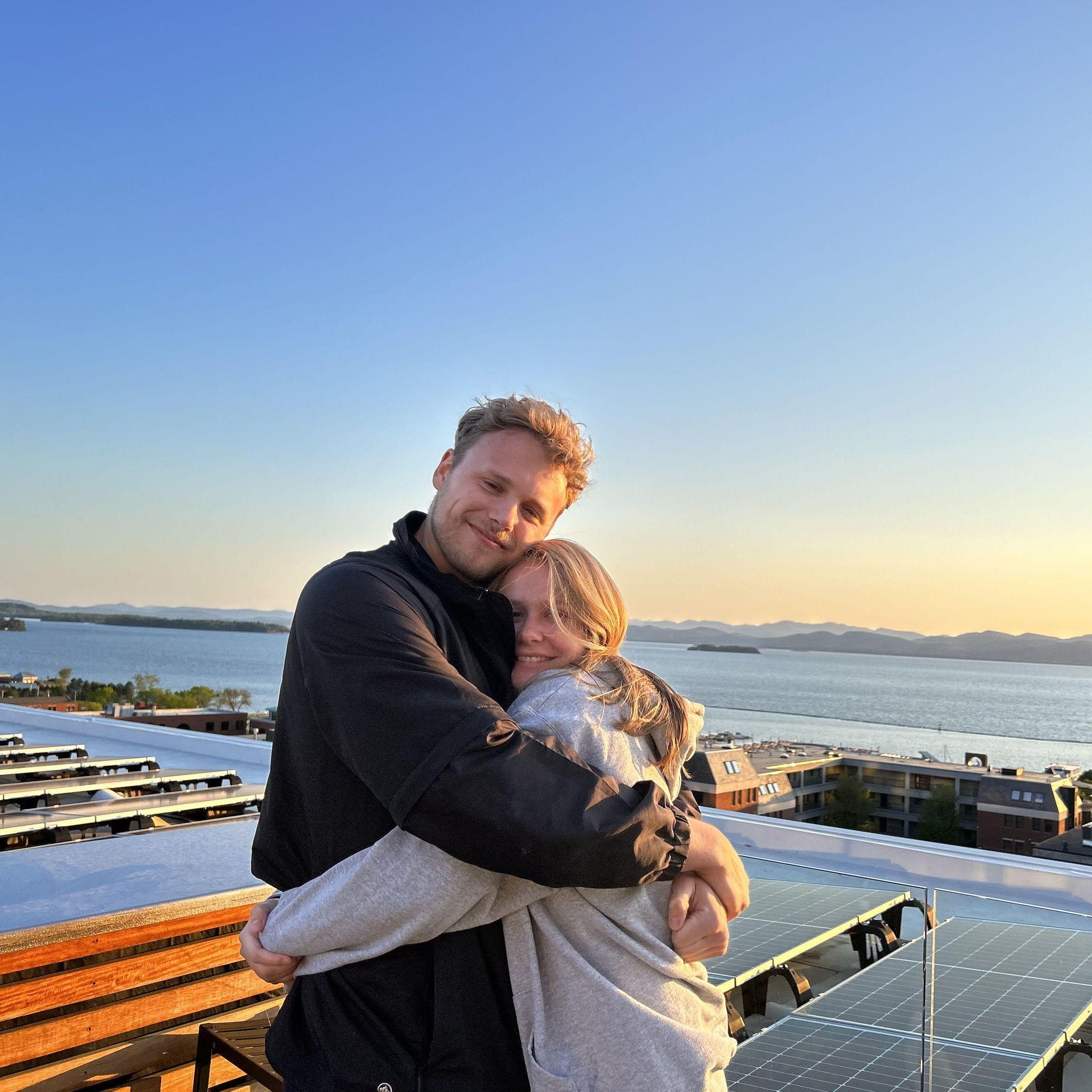 First apartment roof top
