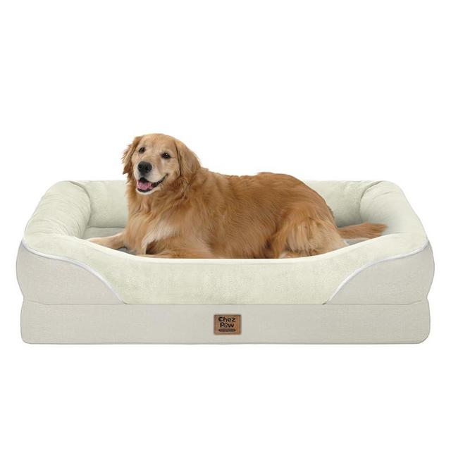 Orthopedic Removable Large Dog Bed -XL Large Dog Beds with Washable Cover and Removable Bolsters Non-Slip Bottom & Waterproof Pet Bed Sofa for Large Size Dog