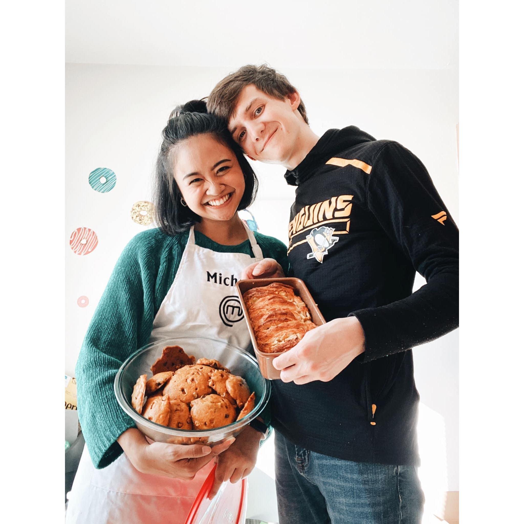 One of our favorite college activities: baking!