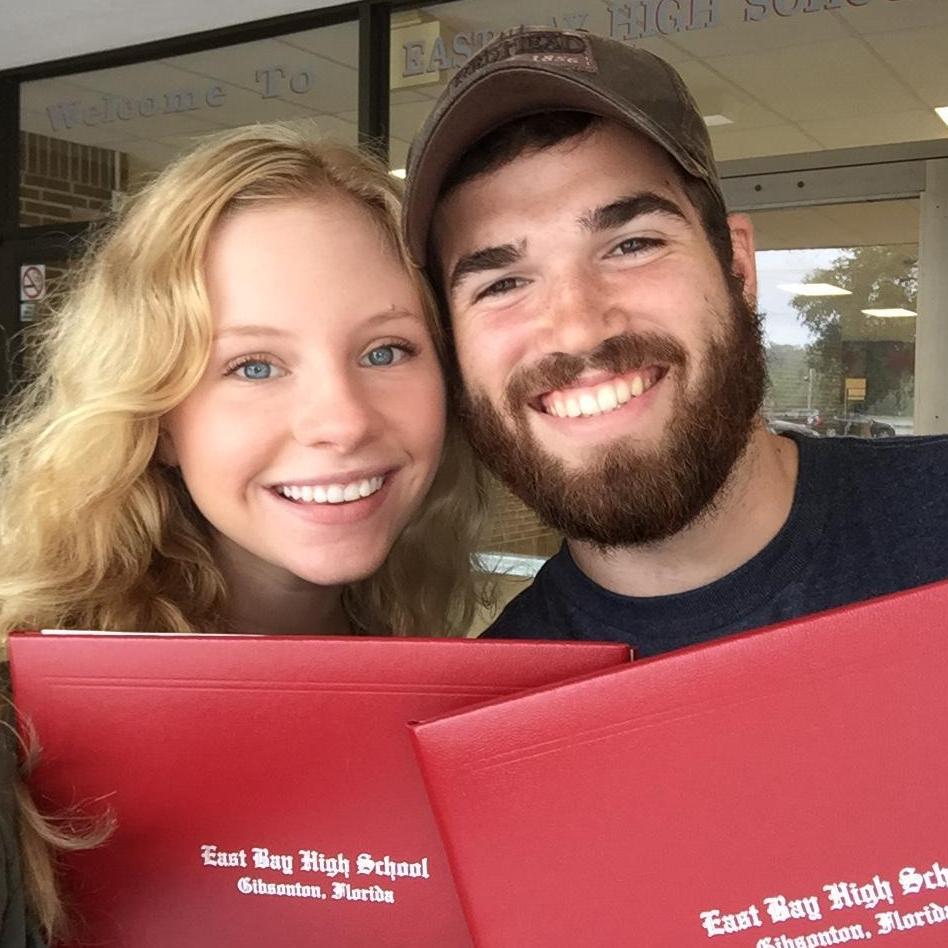 When we finally picked up our high school diplomas (sorry for skipping graduation!)