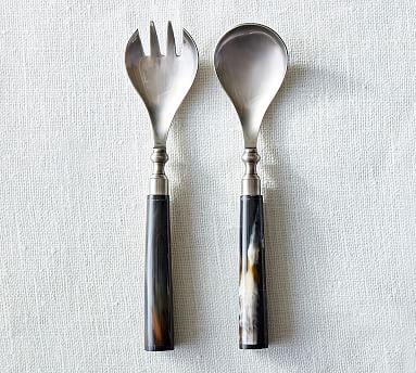 Handcrafted Horn Serving Utensils