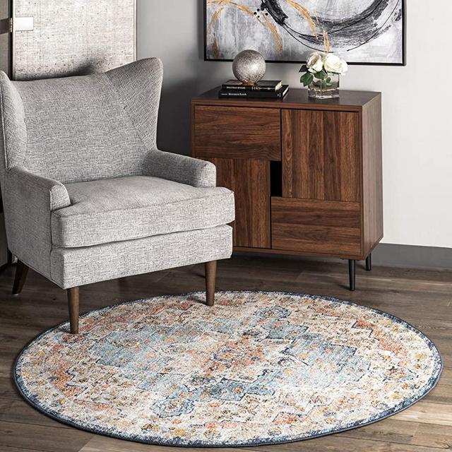nuLOOM Celeste Persian Vintage Area Rug, 8' Round, Multi