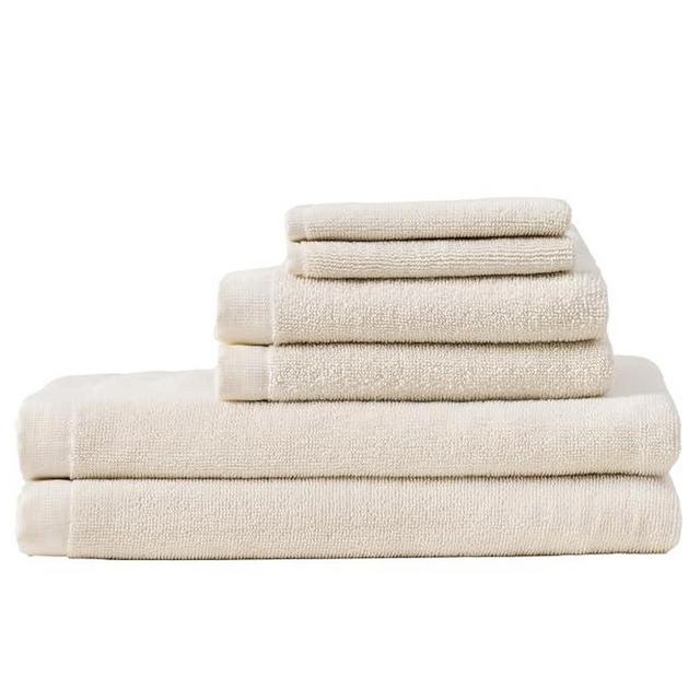 Coyuchi Classic Organic 6-Piece Bath Towel Set, Undyed