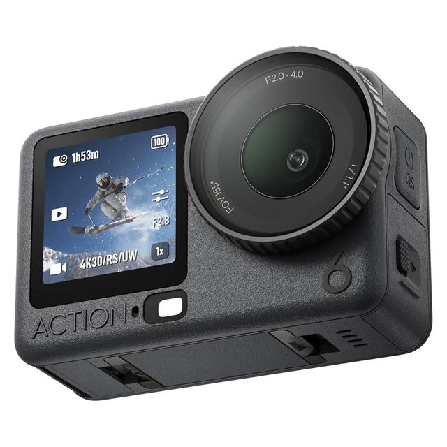 DJI Osmo Action 6 Essential Combo, Action Camera with 1/1.1″ Square Sensor, Variable Aperture of f/2.0–f/4.0, Cold-Resistant, 4hrs Battery, Action Camera 8K Ideal for Daily Use