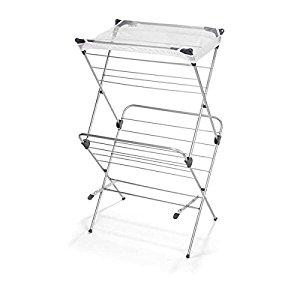 Polder Two-Tier Free Standing Clothes Drying Rack with Mesh Garment Dryer