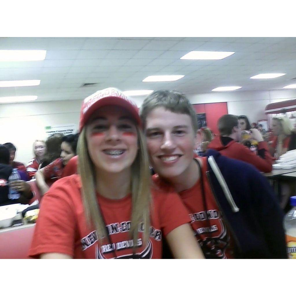 Our first picture together, ever