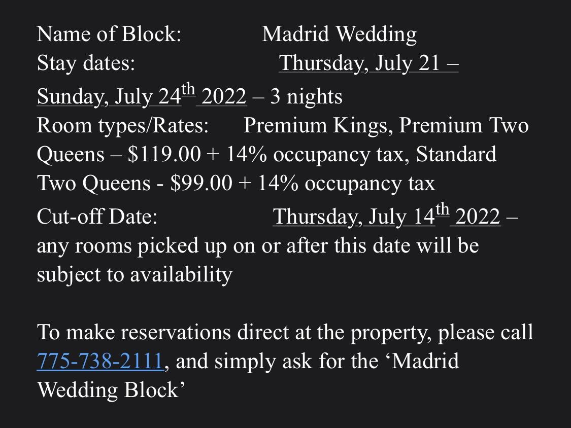 The Wedding Website of Sibyl Wardell and Jonathan Madrid