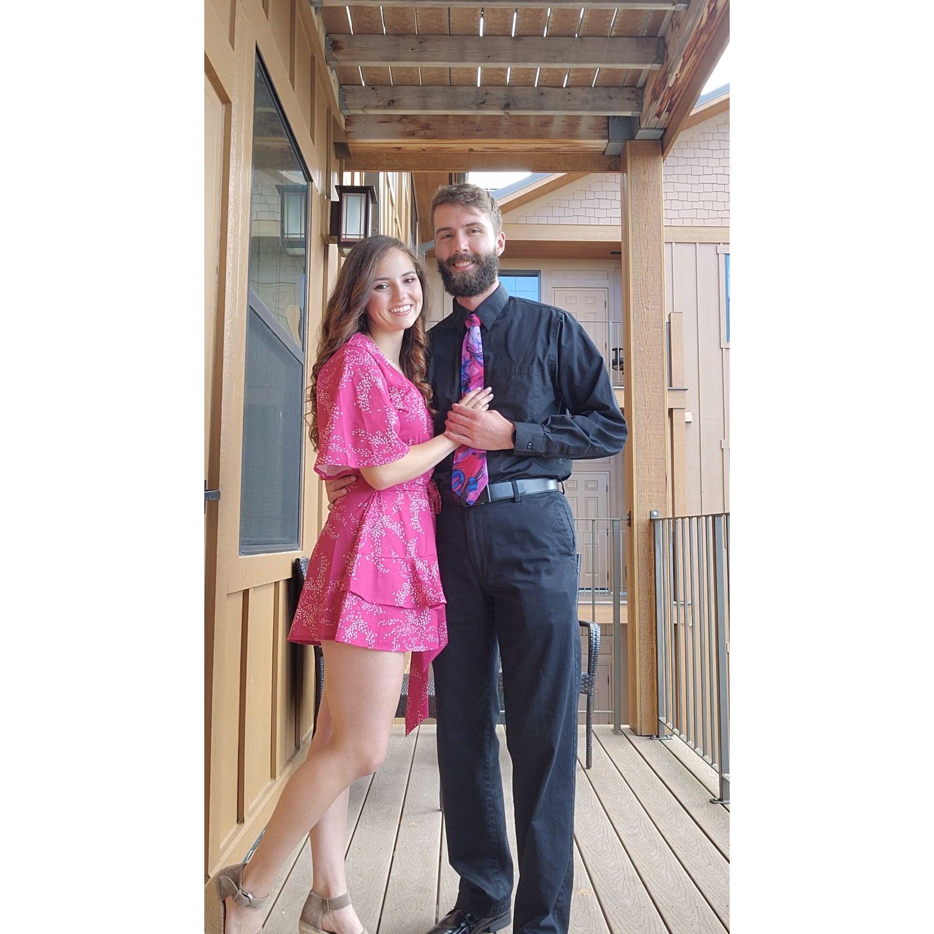 Our first wedding together!