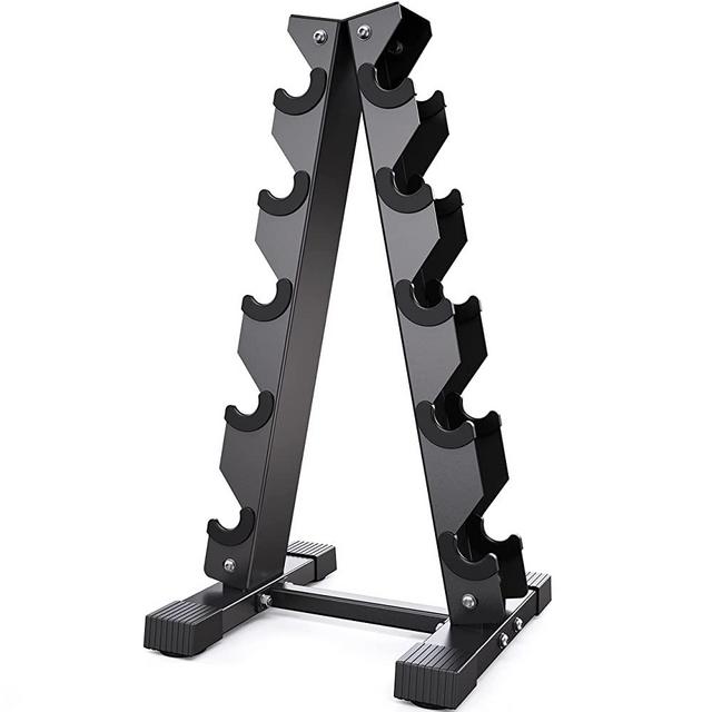 AKYEN A-Frame Dumbbell Rack Stand Only, Weight Rack for Dumbbells Compact Home Gym Space Saver (480/570/800 LBS Weight Capacity, 2022 New Version)